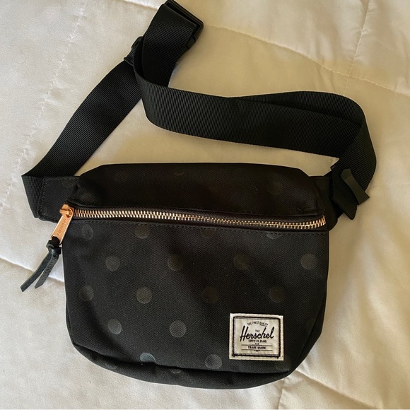 Herschel Supply Co. Fifteen Belt Bag - Black In Black Polka Dot - Picture 2 of 8